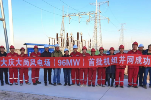 再結(jié)碩果 | 大慶大崗風(fēng)電場平橋項目首批機組一次并網(wǎng)成功